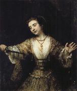 REMBRANDT Harmenszoon van Rijn Lucretia oil painting